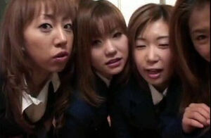 4 asian college girls challenge for