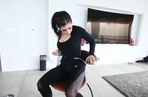 Gal is taped to stool fights and escapes